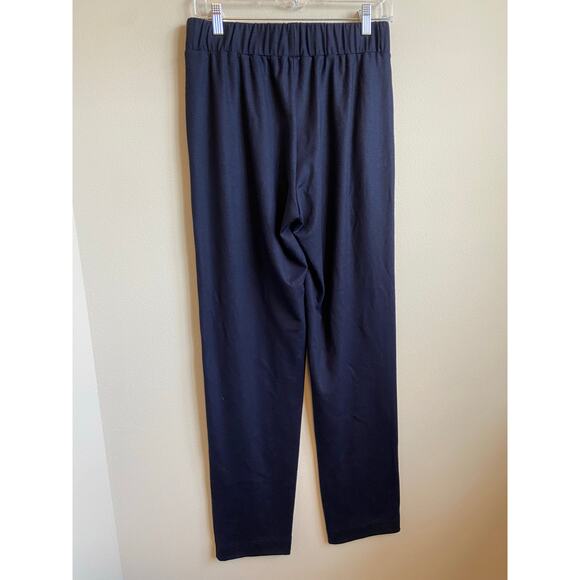 Shan Navy Blue Pull On Pants Size 8 Wool Cashmere Blend‎ - Picture 3 of 6